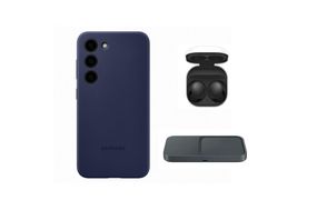 Combo 3: Galaxy Buds2 + Wireless Charger Duo + Galaxy S23 Silicone Cover